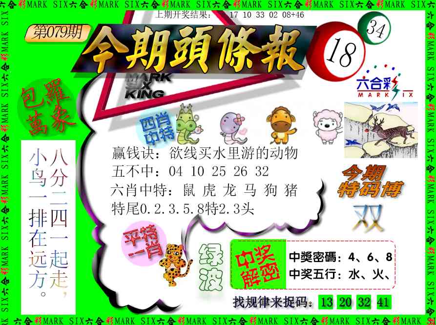 079期今期头条报[图]